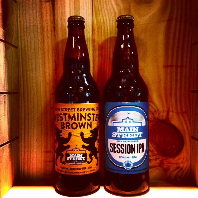 main st westminster brown and session IPA - Cook St. Liquor